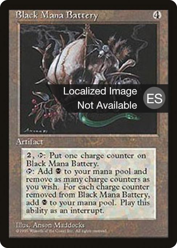 Black Mana Battery (4BB-) - Fourth Edition Foreign Black Border