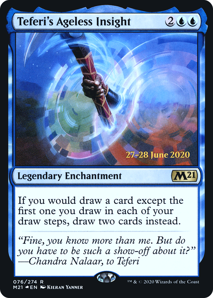 Teferi's Ageless Insight (PRE-076) - Core Set 2021 Promos Foil