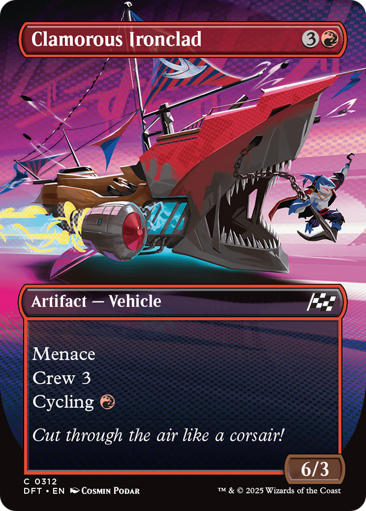 Clamorous Ironclad (Borderless) (DFT-312) - Aetherdrift (Borderless)