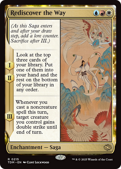 Rediscover the Way (TDM-215) - Tarkir: Dragonstorm: (enchantment)