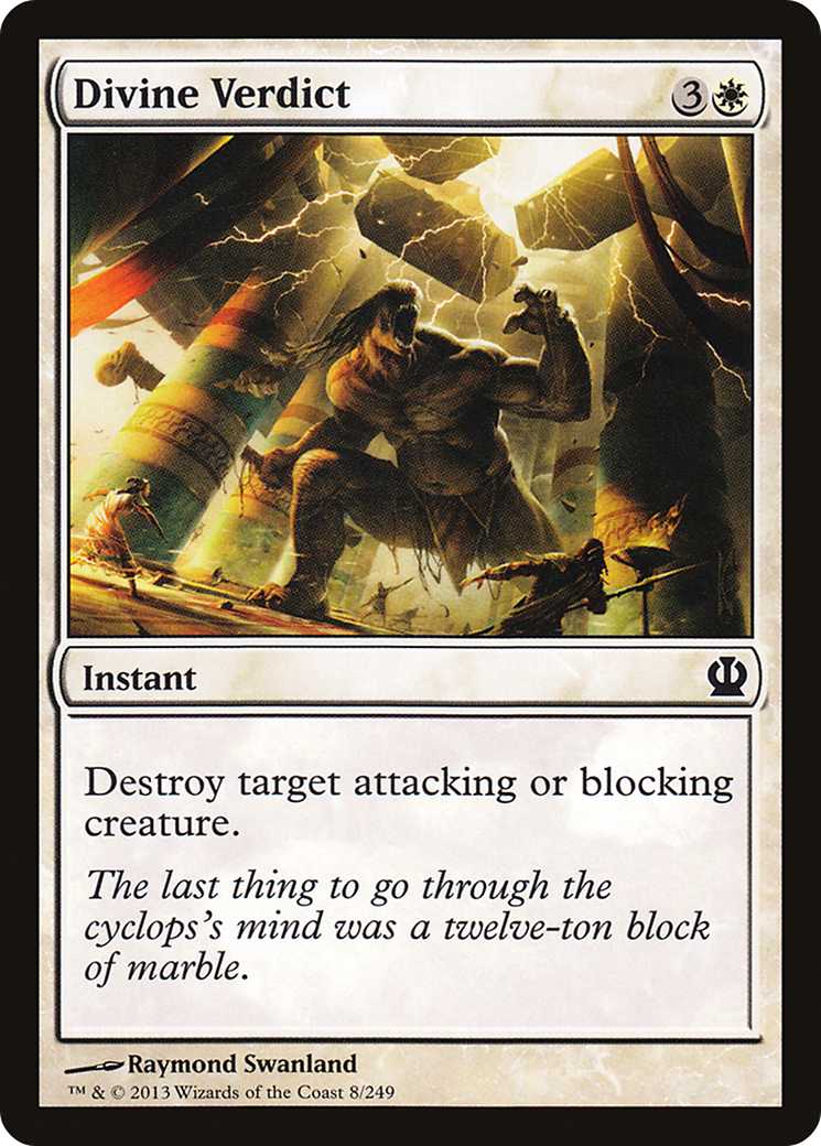 Divine Verdict (THS-008) - Theros Foil