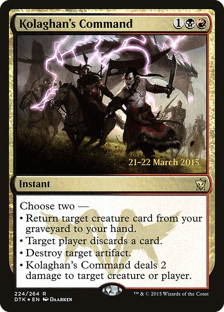 Kolaghan's Command (PRE-224) - Dragons of Tarkir Promos Foil
