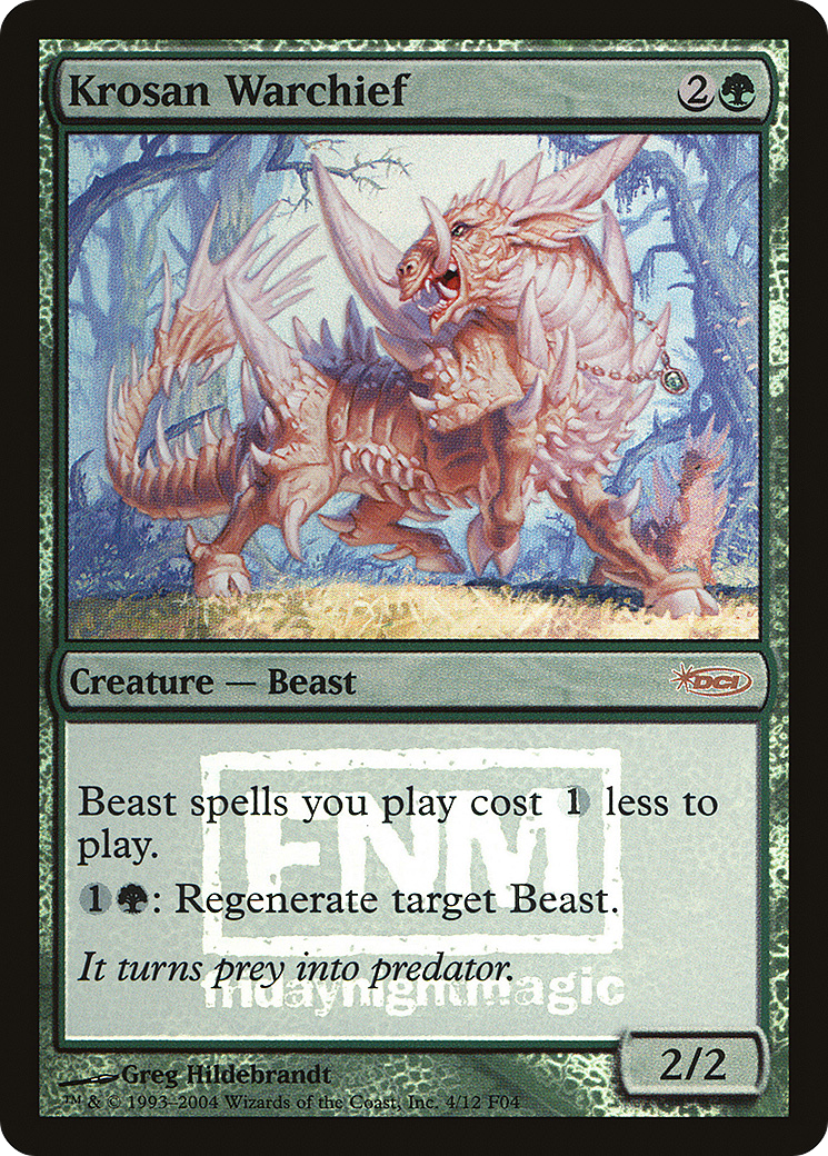 Krosan Warchief (FNM-) - Friday Night Magic 2004 Foil
