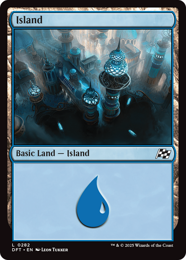 Island (0282) (DFT-282) - Aetherdrift Foil