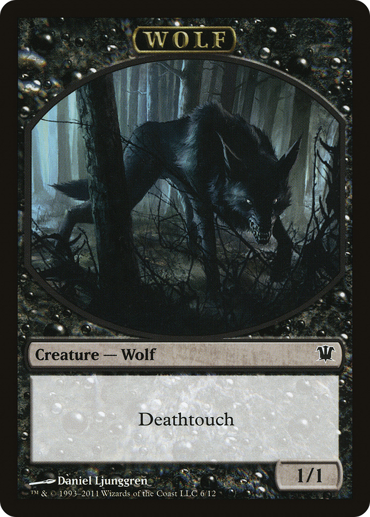 Wolf Token (6) (ISD-006) - Innistrad Tokens