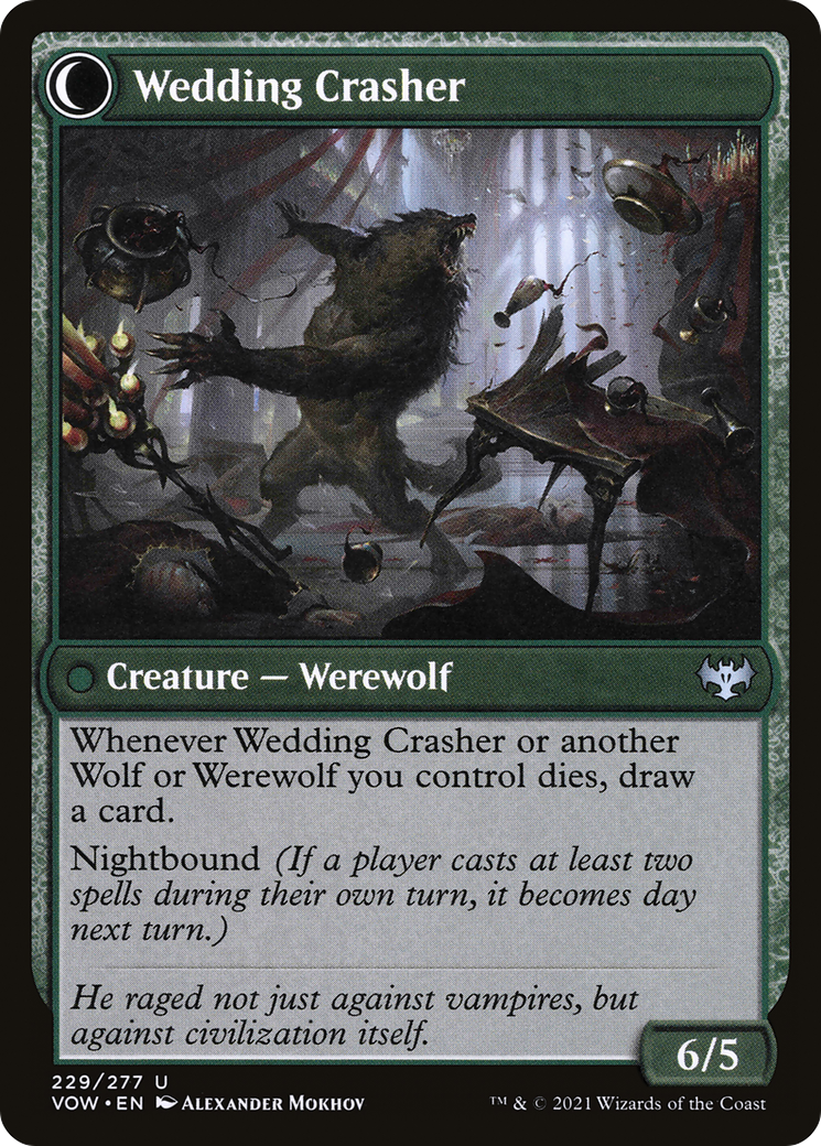 Wolfkin Outcast (VOW-229) - Innistrad: Crimson Vow: (Double Faced Transform) Foil