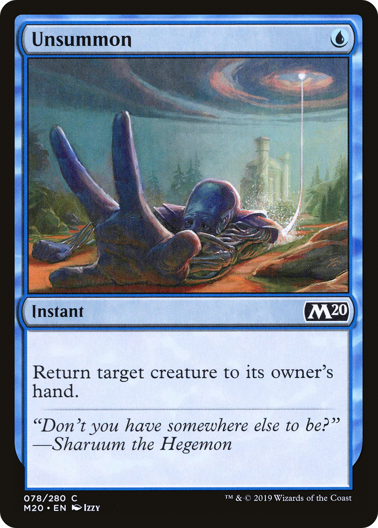 Unsummon (M20-078) - Core Set 2020
