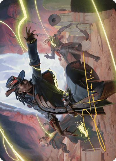 Lilah, Undefeated Slickshot // Lilah, Undefeated Slickshot (AOTJ-026) - Outlaws of Thunder Junction Art Series (Borderless) Foil
