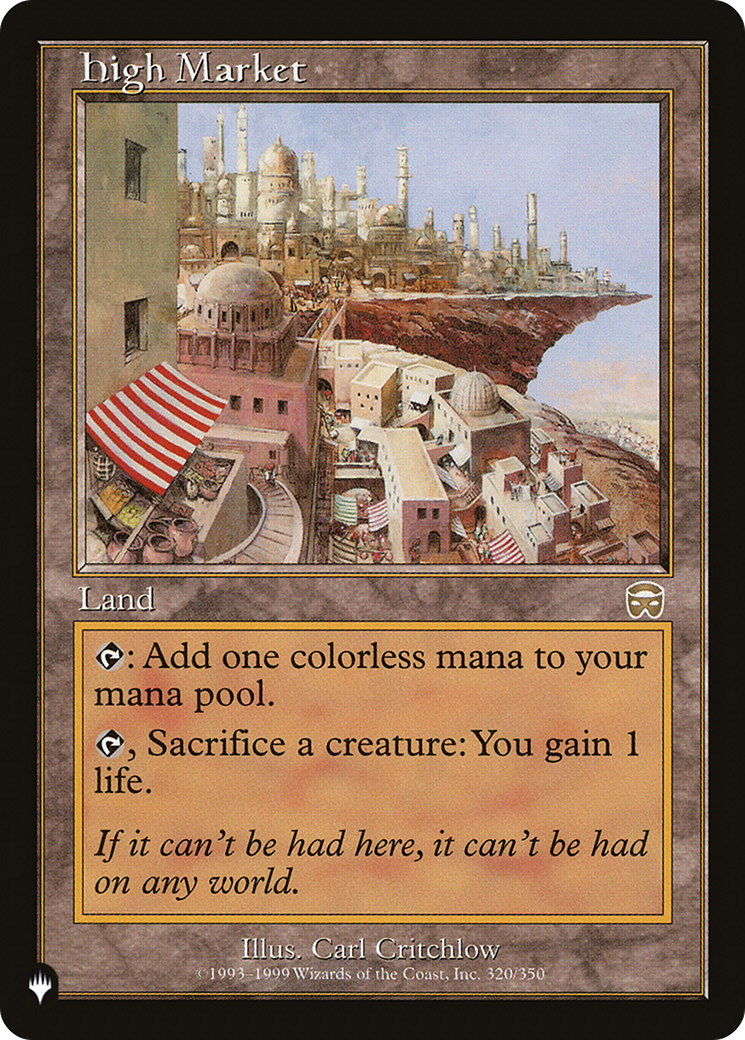 High Market (LIST-320/350) - The List