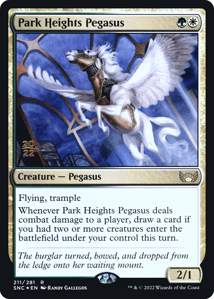 Park Heights Pegasus (PRE-211) - Streets of New Capenna Promos Foil