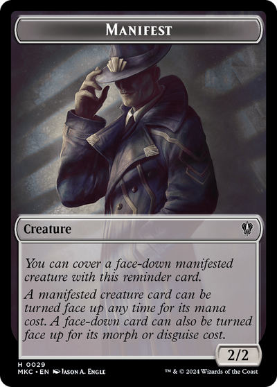Manifest (TMKC-029) - Murders at Karlov Manor Commander Tokens Foil