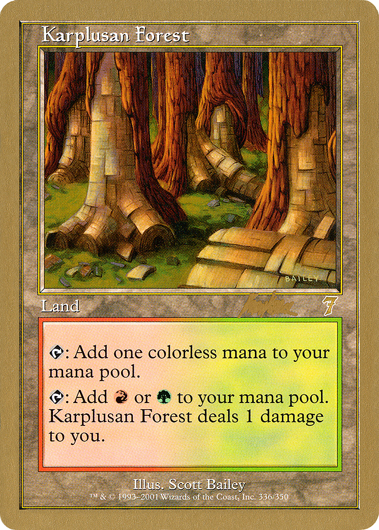 Karplusan Forest - 2002 Brian Kibler (7ED) (WCD-) - World Championship Decks 2002