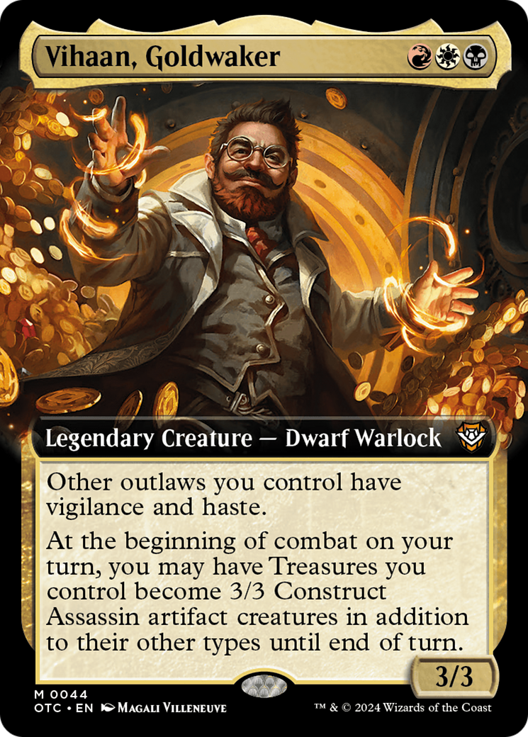 Vihaan, Goldwaker (Extended Art) (OTC-044) - Outlaws of Thunder Junction Commander: (Extended Art) Foil