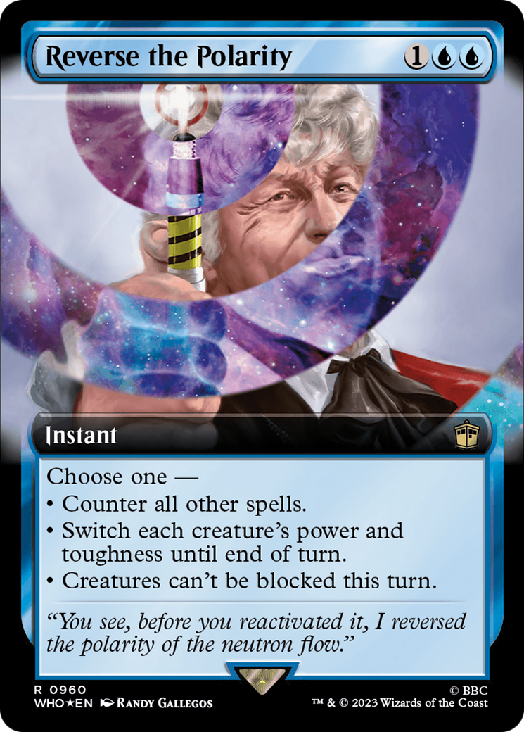 Reverse the Polarity (Extended Art) (Surge Foil) (WHO-960) - Doctor Who: (Extended Art) Foil