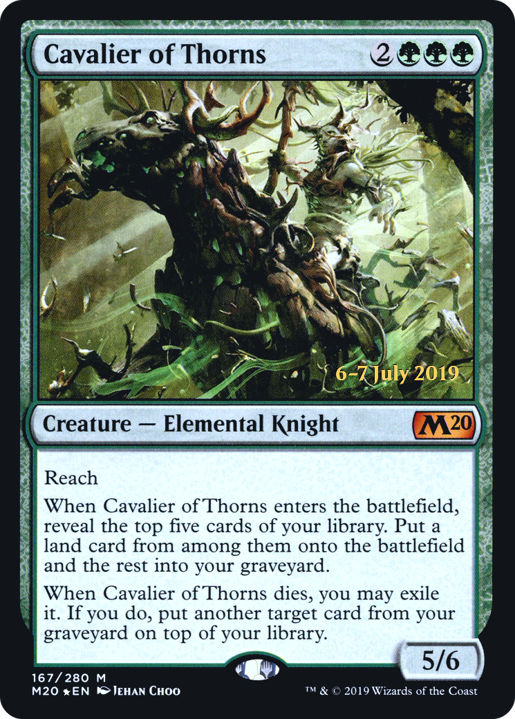 Cavalier of Thorns (PRE-167) - Core Set 2020 Promos Foil