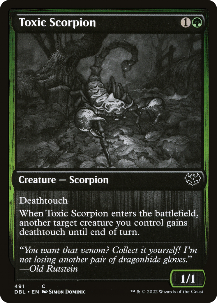 Toxic Scorpion (DBL-491) - Innistrad: Double Feature Foil
