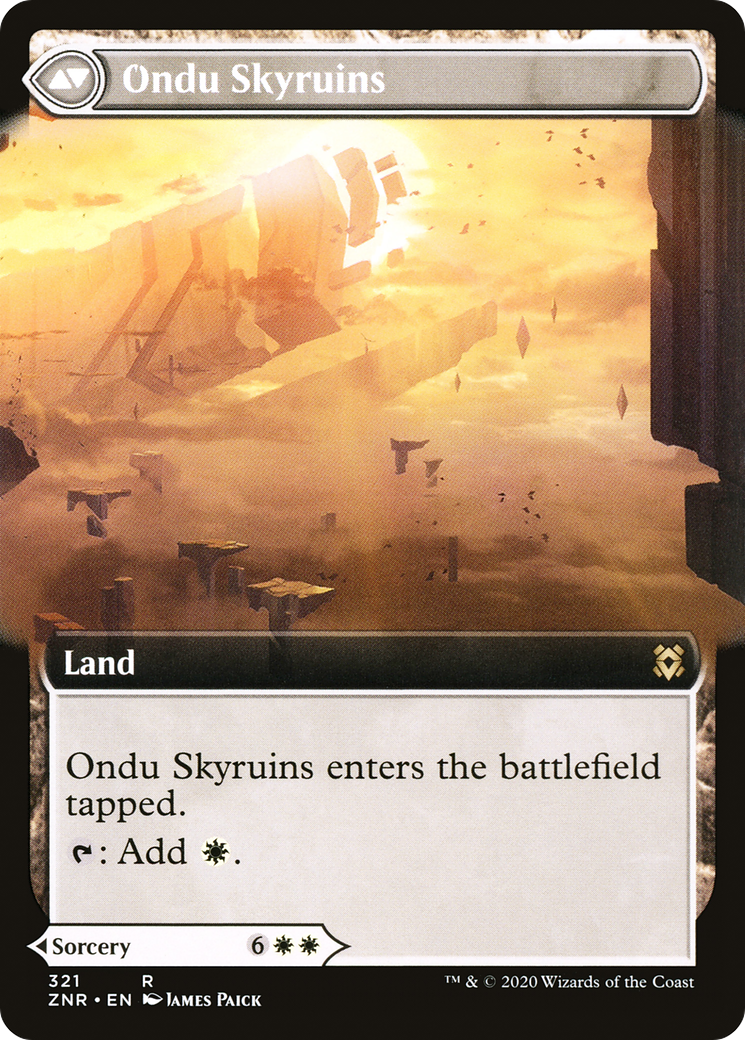 Ondu Inversion (Extended Art) (ZNR-321) - Zendikar Rising: (Extended Art)