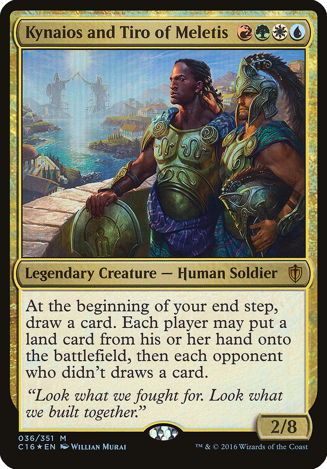 Kynaios and Tiro of Meletis (Commander 2016) (OVER-036) - Commander 2016 Oversized Foil