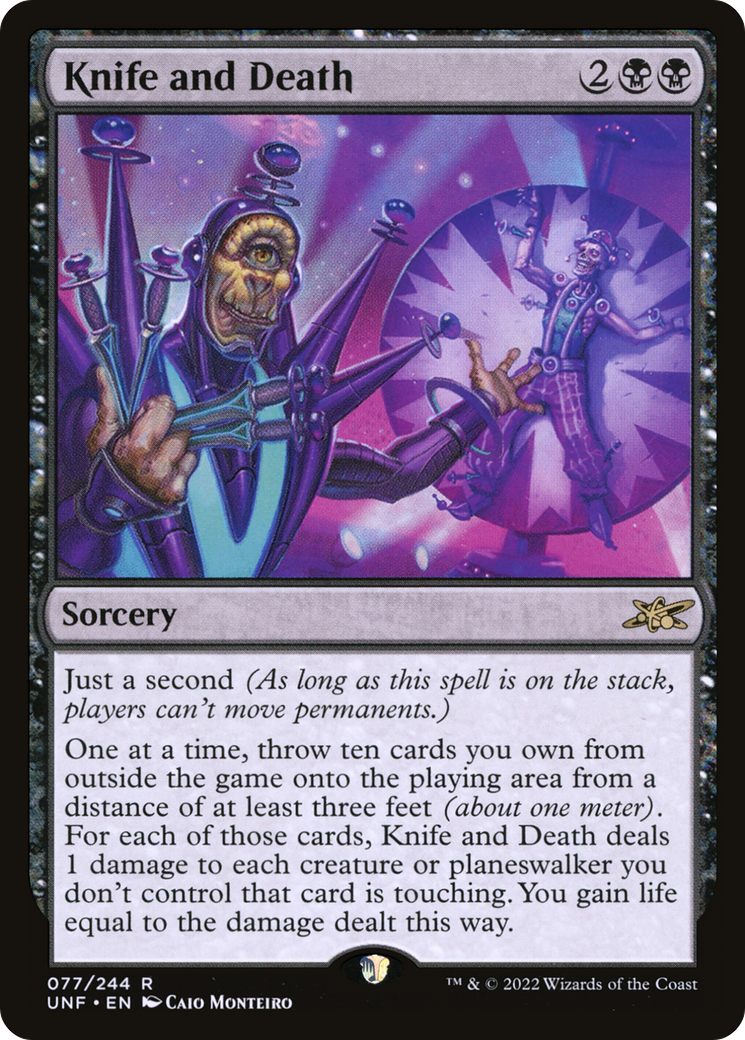 Knife and Death (UNF-077) - Unfinity Foil