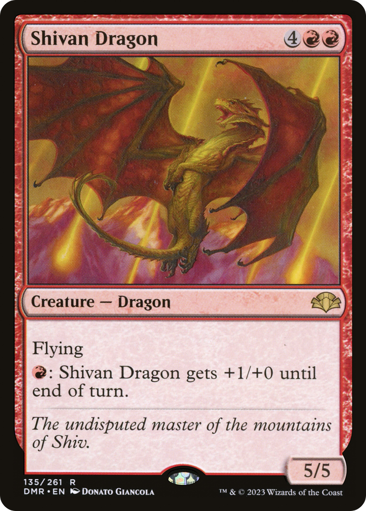 Shivan Dragon (DMR-135) - Dominaria Remastered