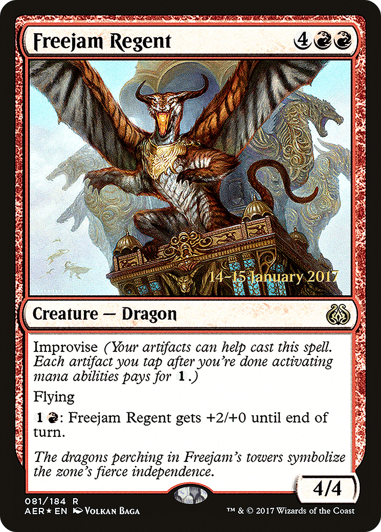 Freejam Regent (PRE-081) - Aether Revolt Promos Foil