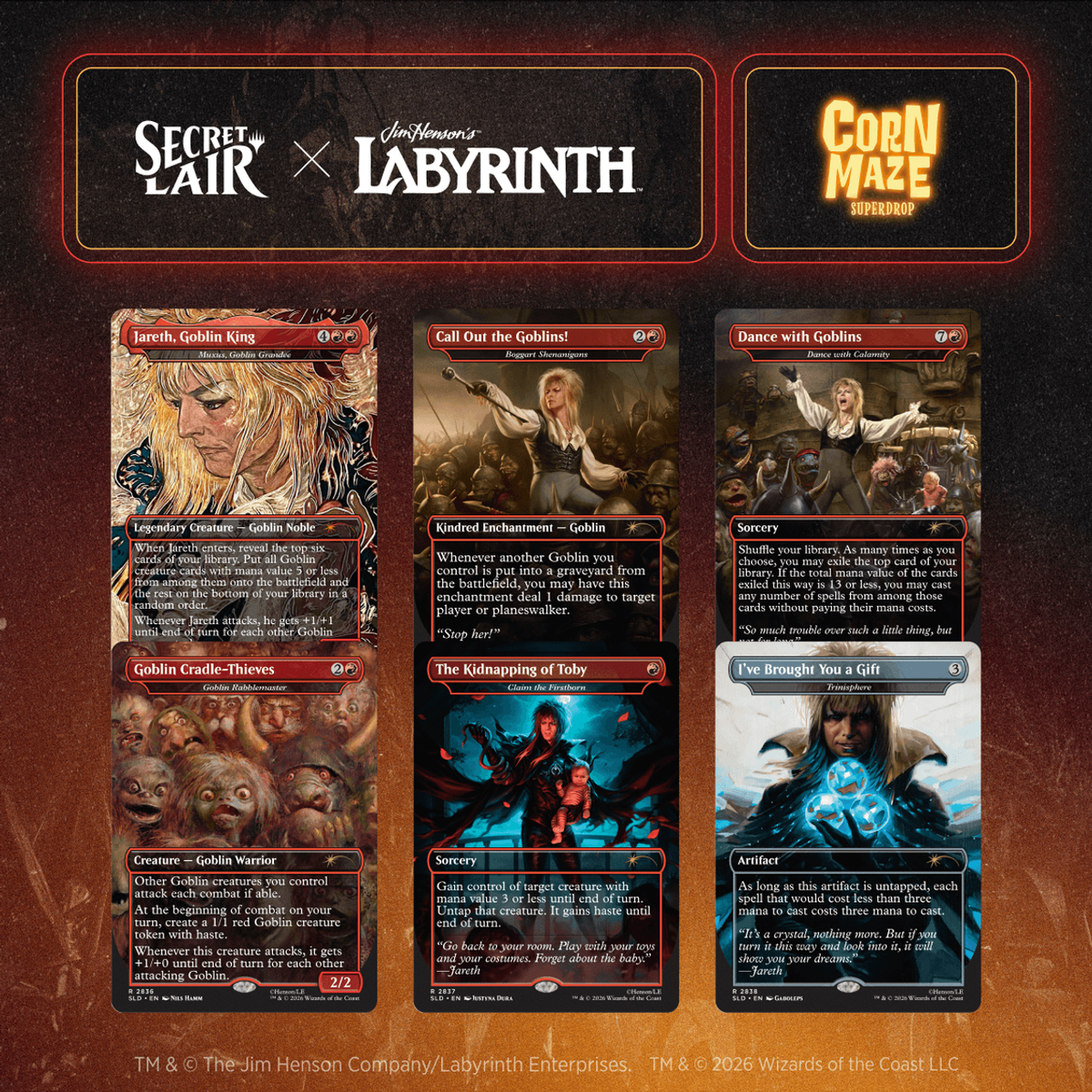 Secret Lair x Jim Henson’s Labyrinth: Fear Me, Love Me Non-Foil Edition
