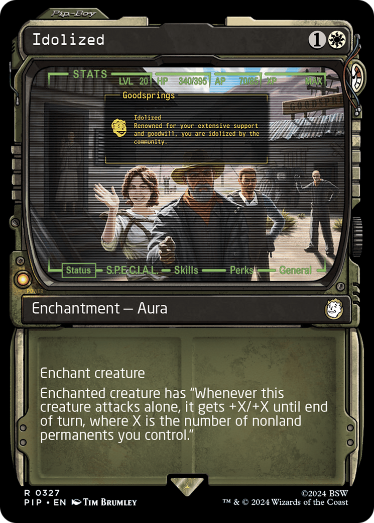 Idolized (Showcase) (PIP-327) - Fallout: (Showcase) Foil