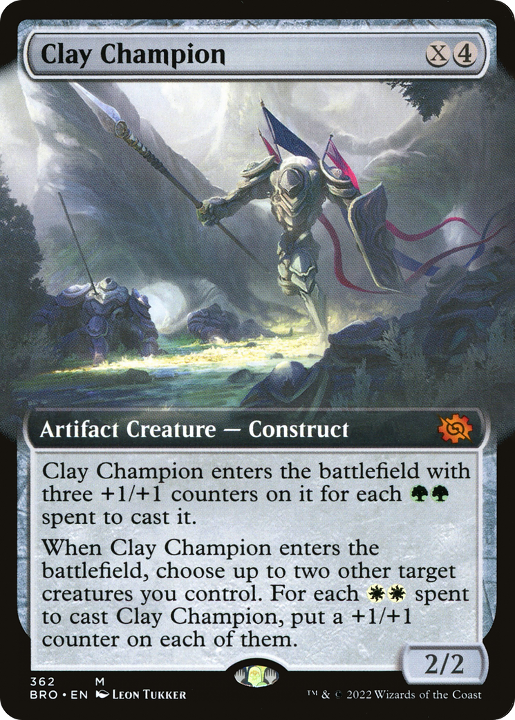 Clay Champion (Extended Art) (BRO-362) - The Brothers' War: (Extended Art) Foil