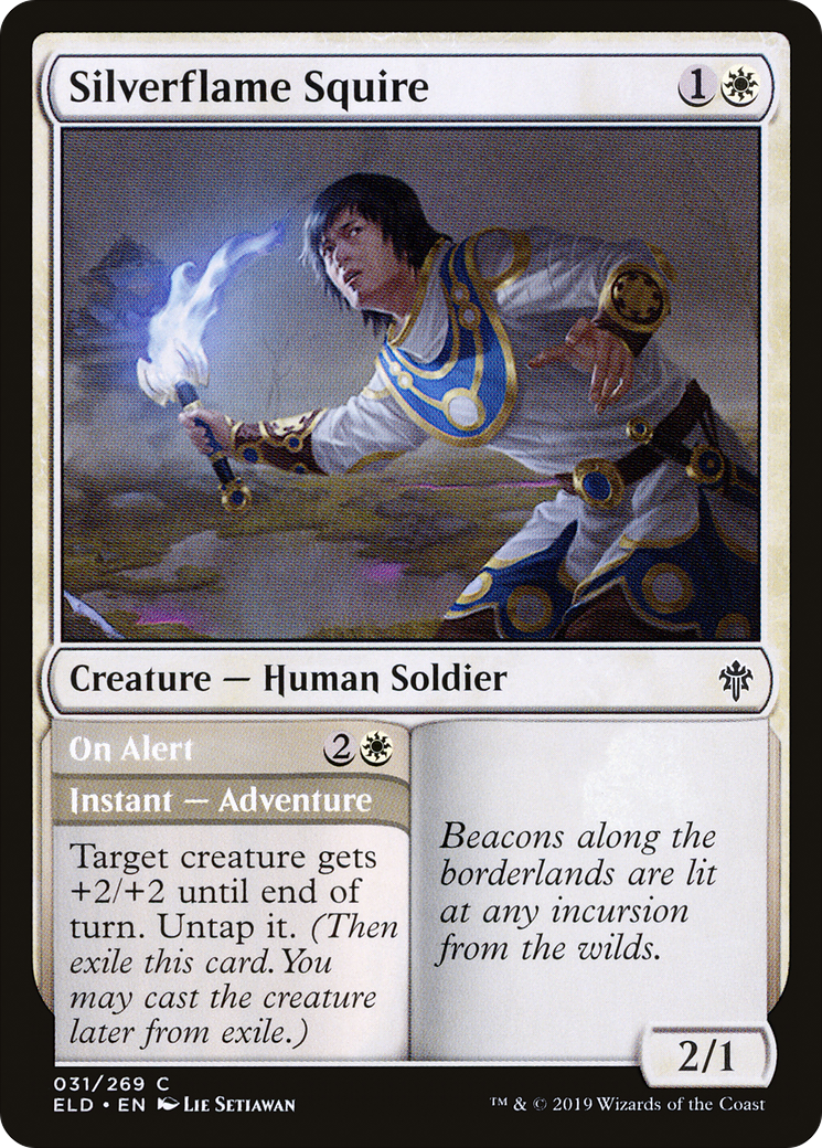 Silverflame Squire (ELD-031) - Throne of Eldraine