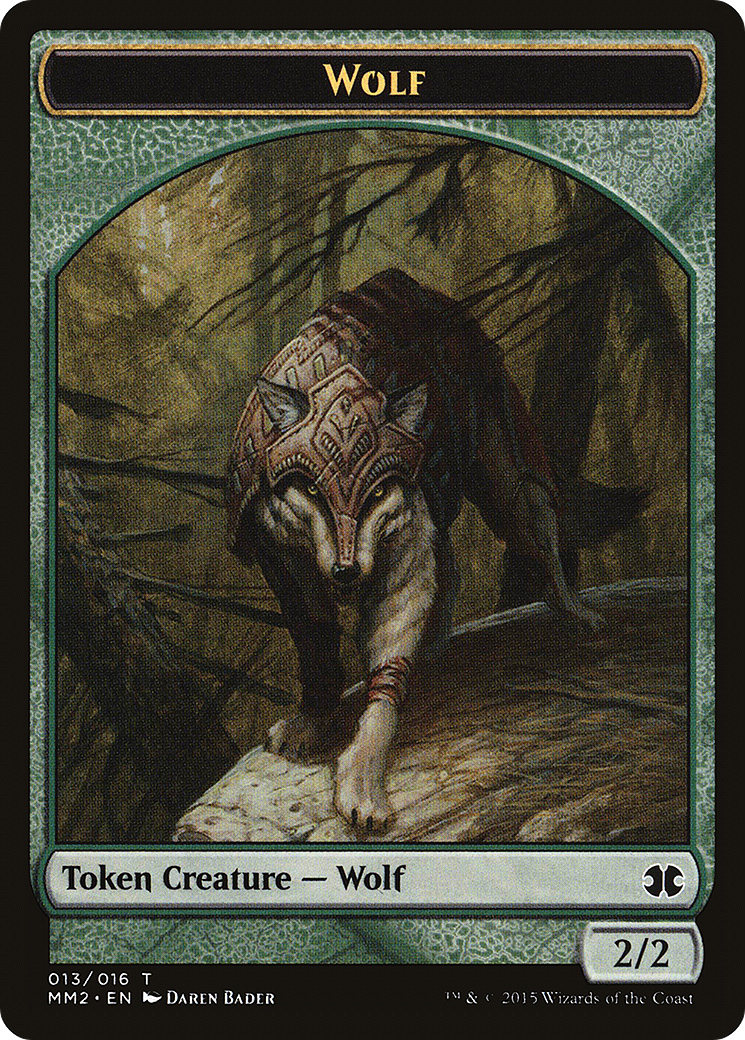 Wolf Token (MM2-013) - Modern Masters 2015 Tokens