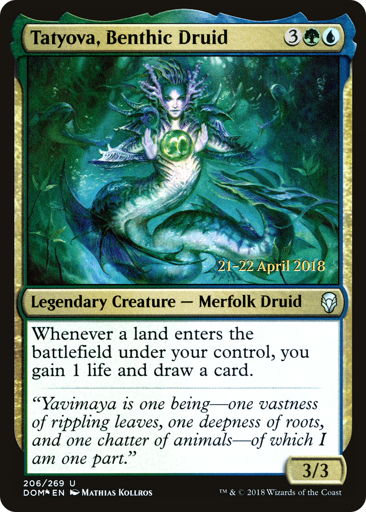 Tatyova, Benthic Druid (PRE-206) - Dominaria Promos Foil