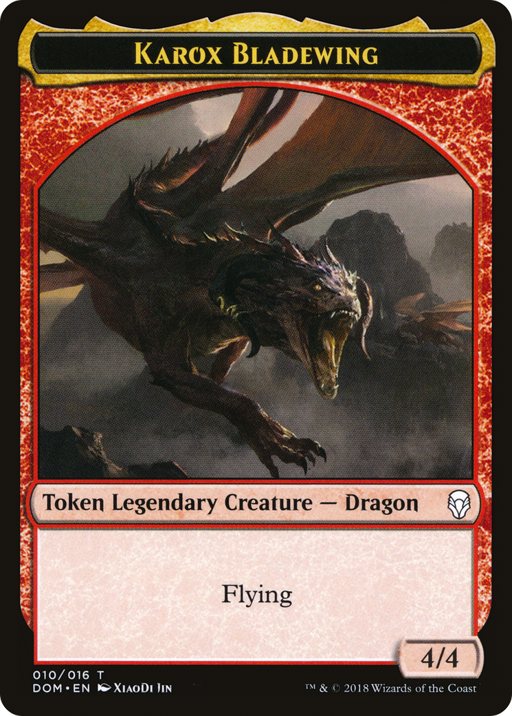 Karox Bladewing Token (DOM-010) - Dominaria Tokens