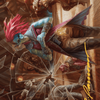 Obeka, Splitter of Seconds // Obeka, Splitter of Seconds (AOTJ-028) - Outlaws of Thunder Junction Art Series (Borderless) Foil