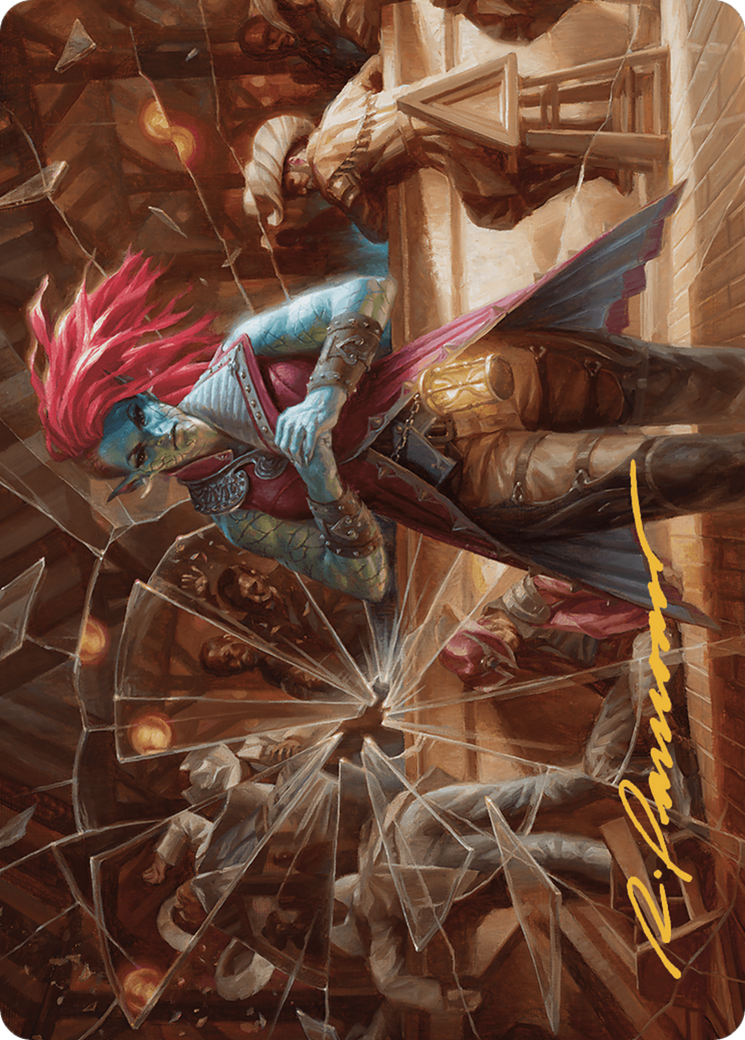 Obeka, Splitter of Seconds // Obeka, Splitter of Seconds (AOTJ-028) - Outlaws of Thunder Junction Art Series (Borderless) Foil