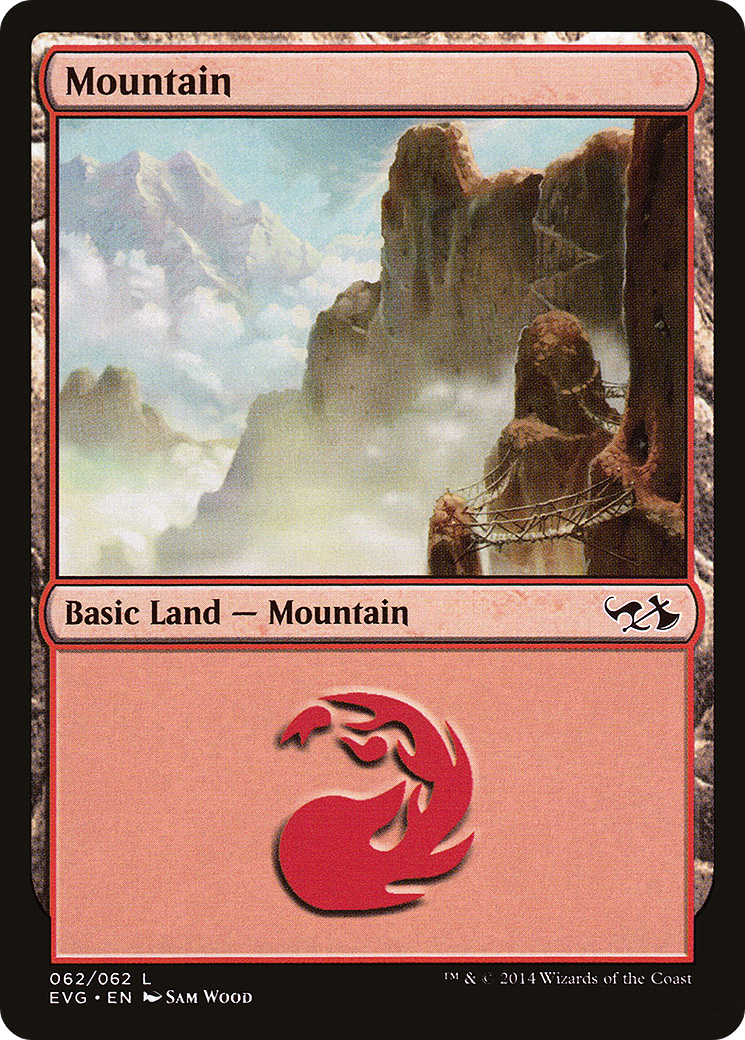 Mountain (62) (Goblins vs Elves) (DD3-062) - Duel Decks Anthology: Elves vs. Goblins