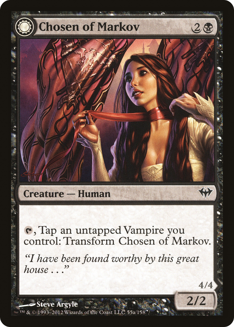 Chosen of Markov (DKA-055) - Dark Ascension: (Double Faced Transform) Foil
