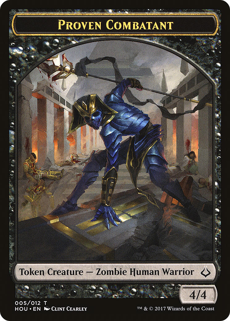Proven Combatant Token (HOU-005) - Hour of Devastation Tokens