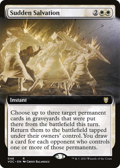 Sudden Salvation (Extended Art) [Innistrad: Crimson Vow Commander]