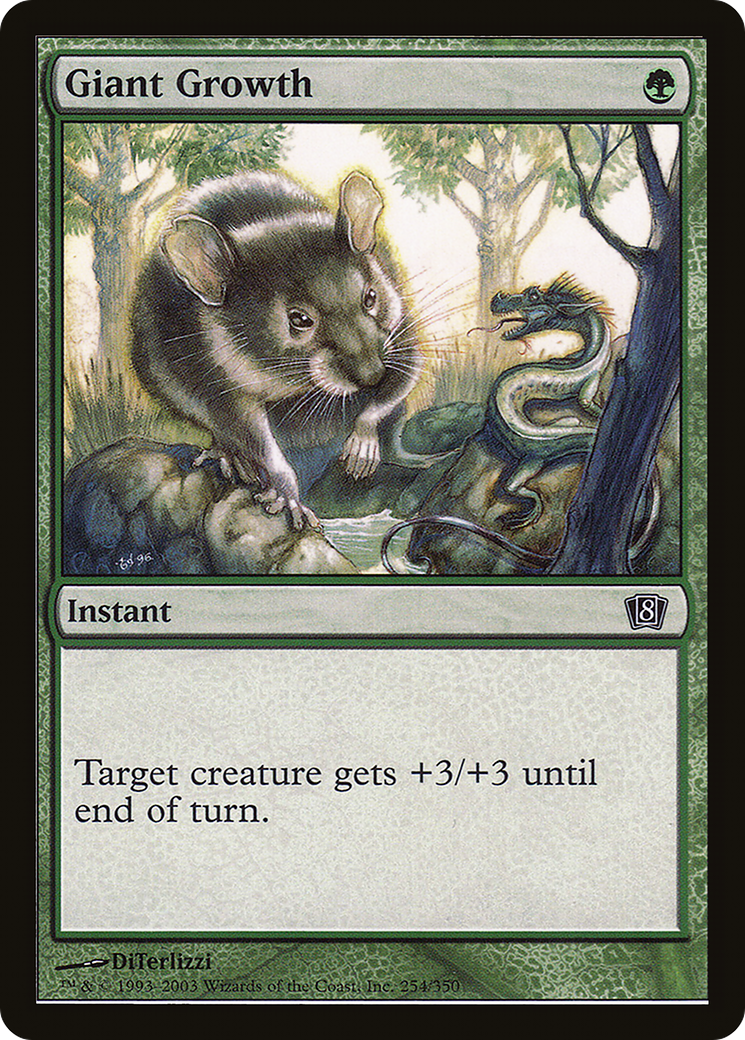 Giant Growth (8ED-254) - 8th Edition Foil