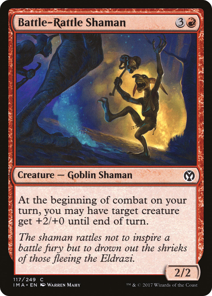 Battle-Rattle Shaman (IMA-117) - Iconic Masters Foil