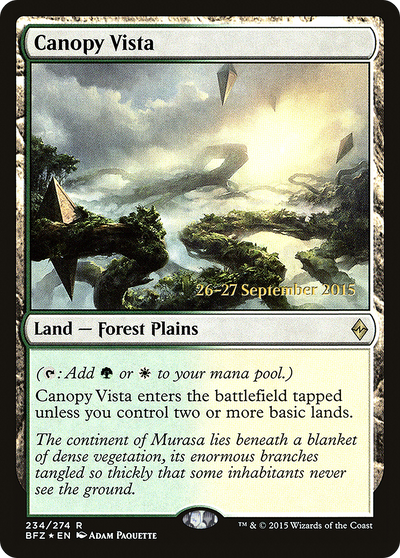 Canopy Vista (PRE-234) - Battle for Zendikar Promos Foil