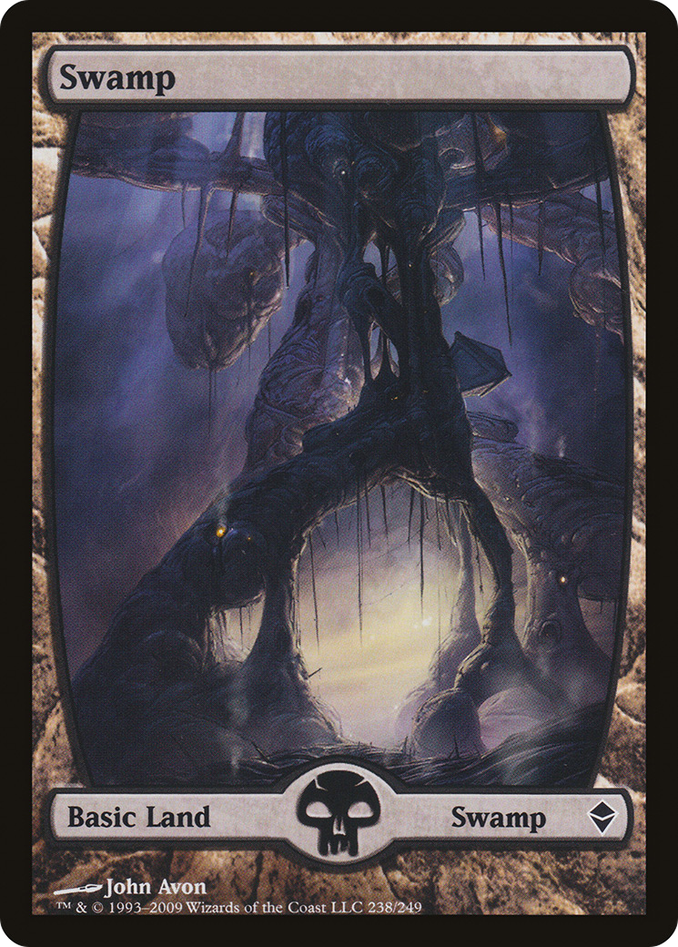 Swamp (238) - Full Art (ZEN-238) - Zendikar Foil