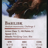 Underdark Basilisk // Basilisk (AAFR-009) - Adventures in the Forgotten Realms Art Series (Borderless) Foil
