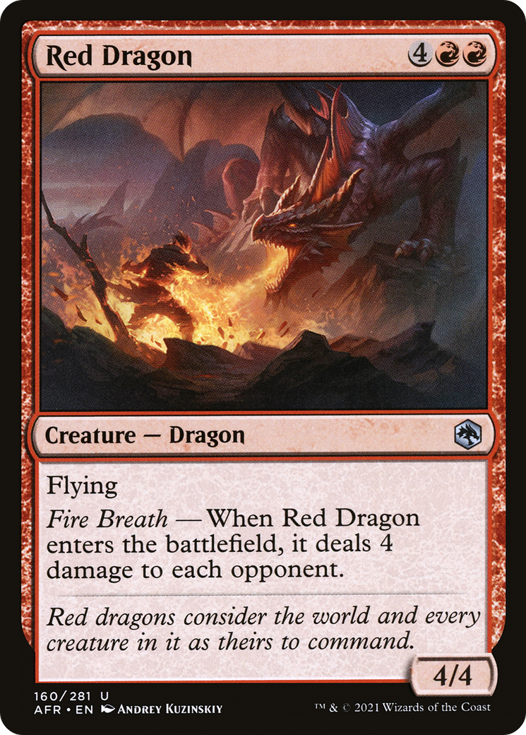 Red Dragon (AFR-160) - Adventures in the Forgotten Realms Foil