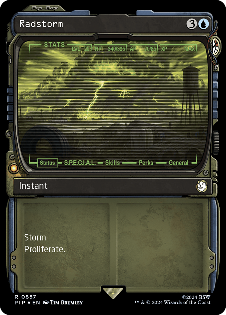 Radstorm (Showcase) (Surge Foil) (PIP-857) - Fallout: (Showcase) Foil