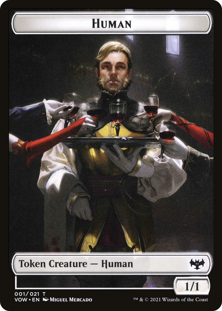 Human (TVOW-001) - Innistrad: Crimson Vow Tokens Foil
