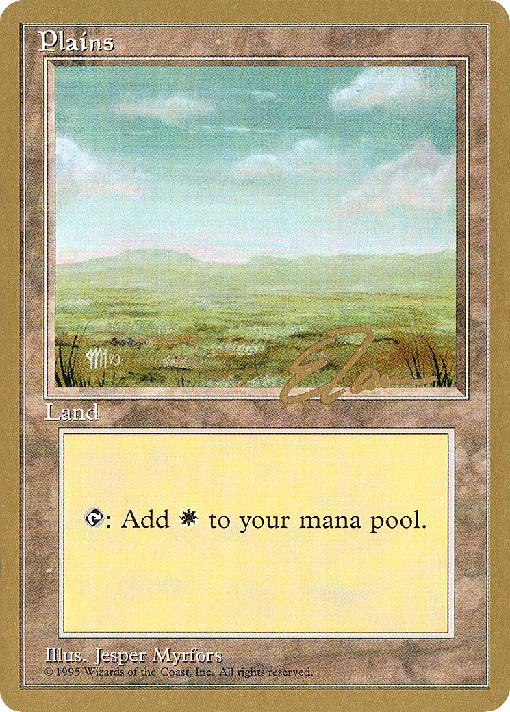Plains (A) - 1996 Eric Tam (4ED) (WCD-) - Pro Tour Collector Set