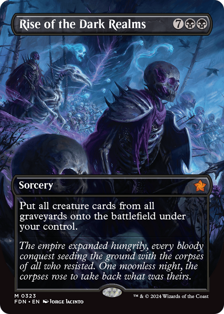 Rise of the Dark Realms (Borderless) (FDN-323) - Foundations (Borderless) Foil