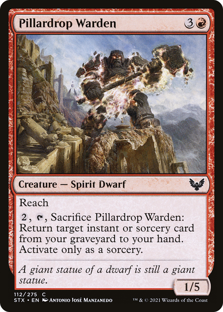 Pillardrop Warden (STX-112) - Strixhaven: School of Mages Foil