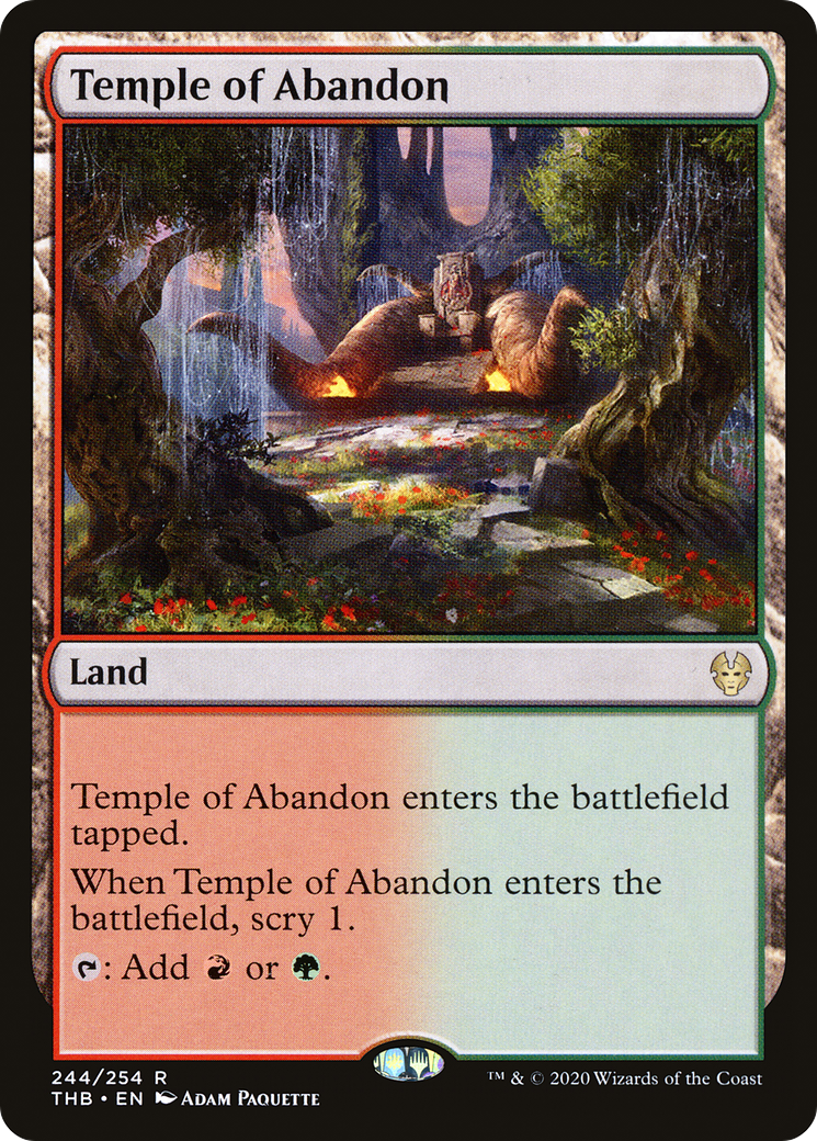 Temple of Abandon (THB-244) - Theros Beyond Death Foil